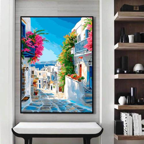لوحة كانفس فن تجريدي (طباعة)