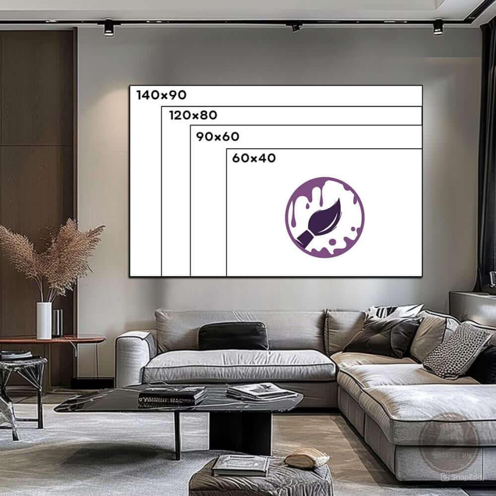 لوحة كانفس فن تجريدي