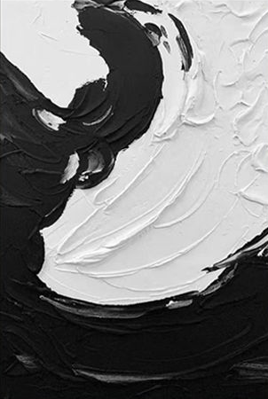 لوحة كانفس فن تجريدي يدوي