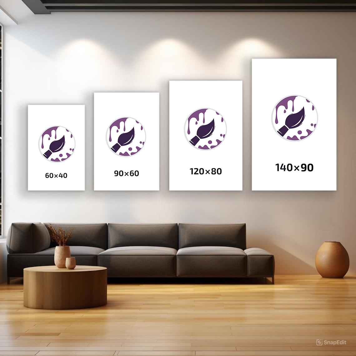 لوحة فنية كانفس ثلاثية (طباعة)