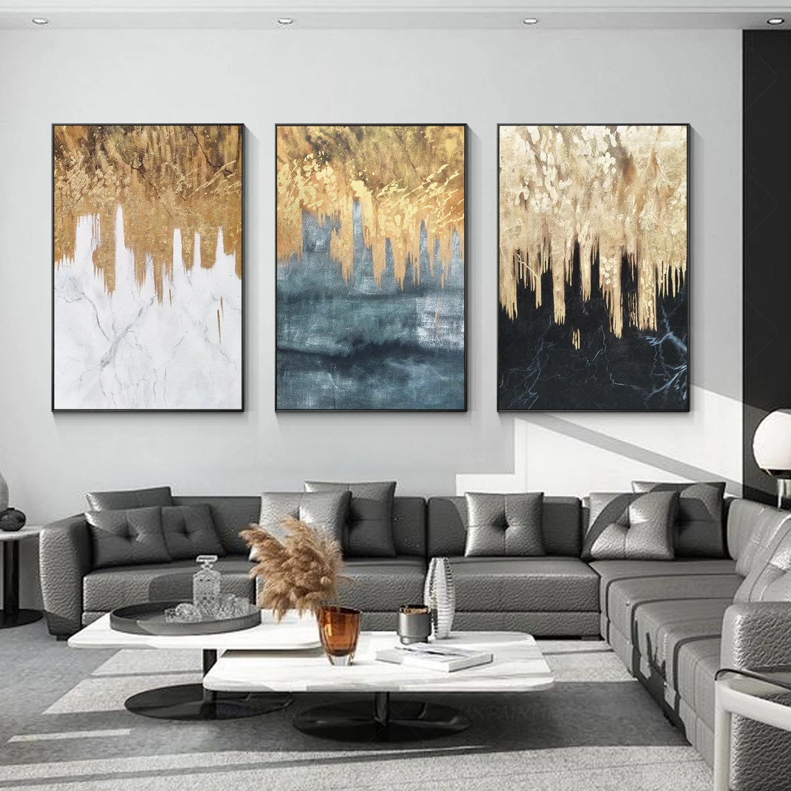 لوحة فنية كانفس ثلاثية (طباعة)