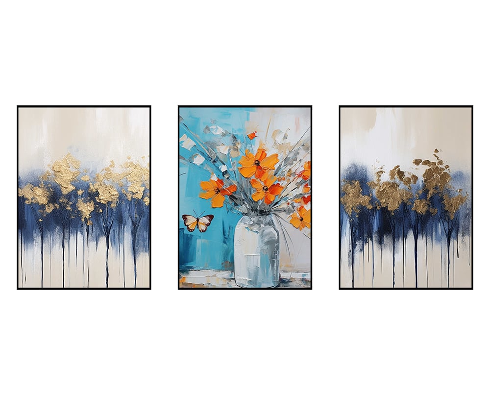 لوحة فنية كانفس ثلاثية (طباعة)