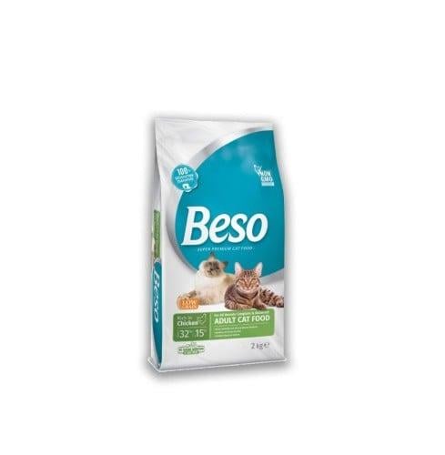 بيسو طعام جاف بنكهة الدجاج للقطط البالغة ٢ كيلو