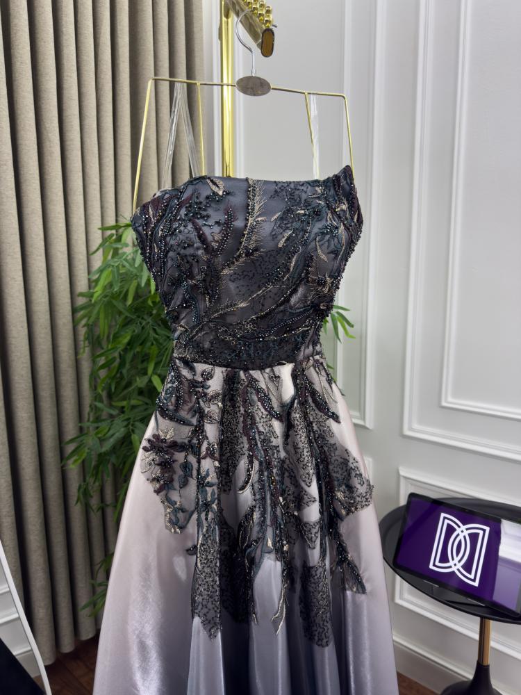 فستان ميكادو تطريز كلفه