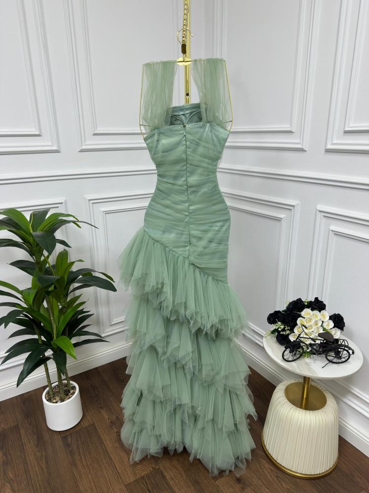 فستان تفته ستريتش تل ناعم