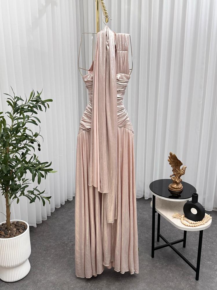 فستان حريري ببطانه تفته