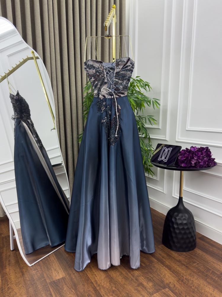 فستان ميكادو تطريز كلفه