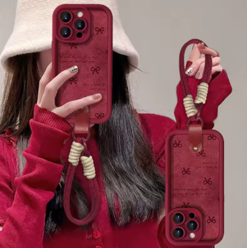 كفر جوال على شكل فيونكة iPhone 16 Pro