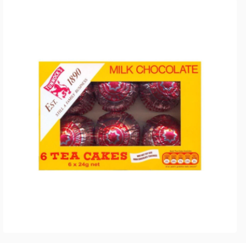 كعك الشاي تونوك شوكولاتة الحليب 6*24جرام - Tunnock...