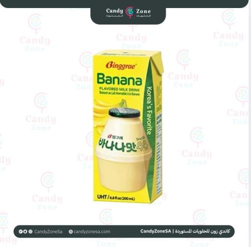 حليب بنكهة الموز كوري 200مل