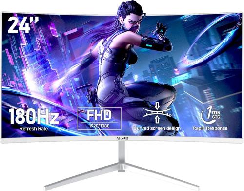 شاشة العاب بيضاء 24 انش من ايسنو منحنية FHD 180Hz/...