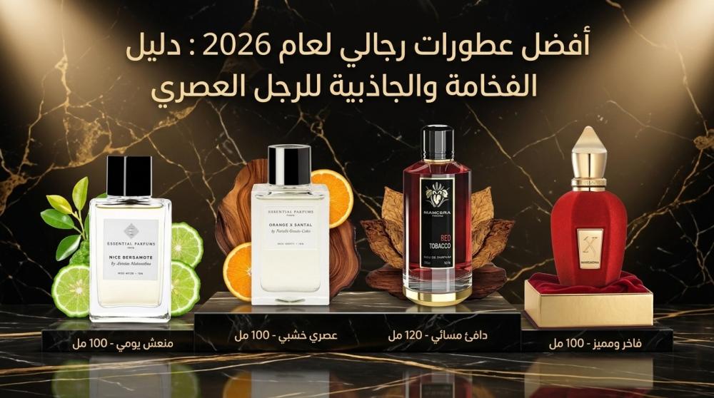 أفضل عطورات رجالي لعام 2026: دليل الفخامة والجاذبية للرجل العصري