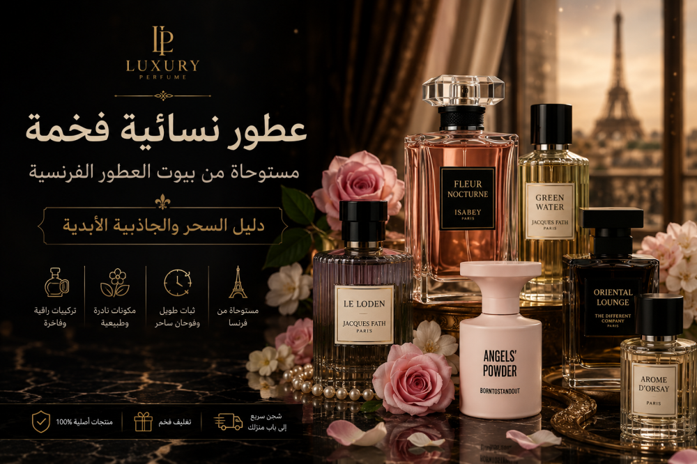 عطور نسائية فخمة مستوحاة من بيوت العطور الفرنسية