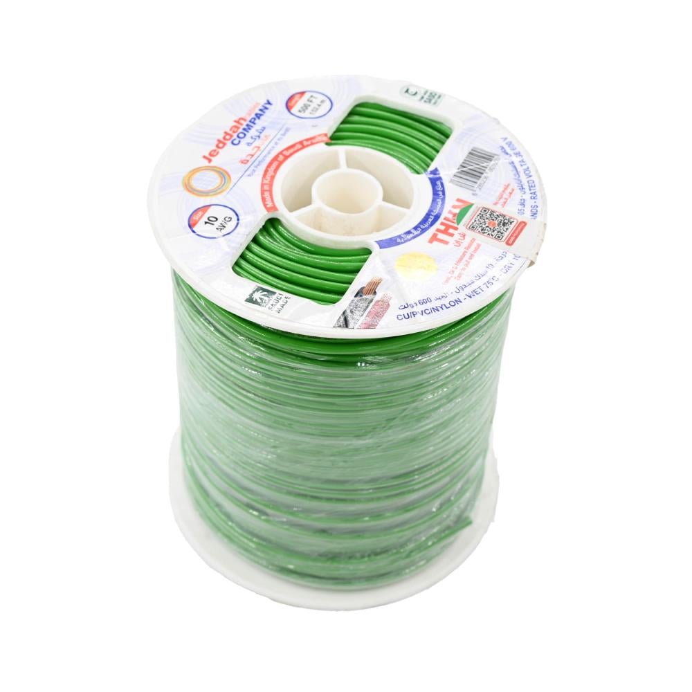 سلك كهرباء كابلات جدة Electric wire Jeddah Cables THHN 10AWG 500FT 6MM