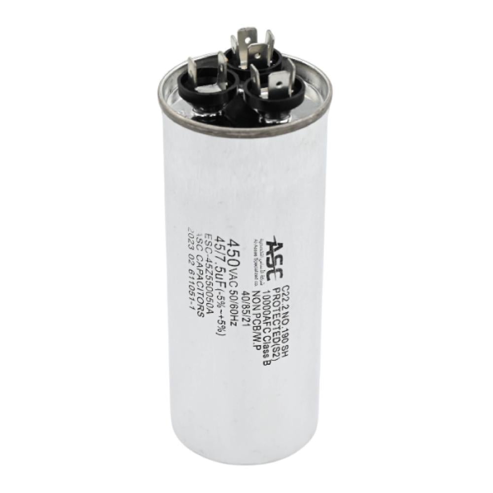 كباستر صيني مدور CAPACITOR CH 45+7.5 MFD