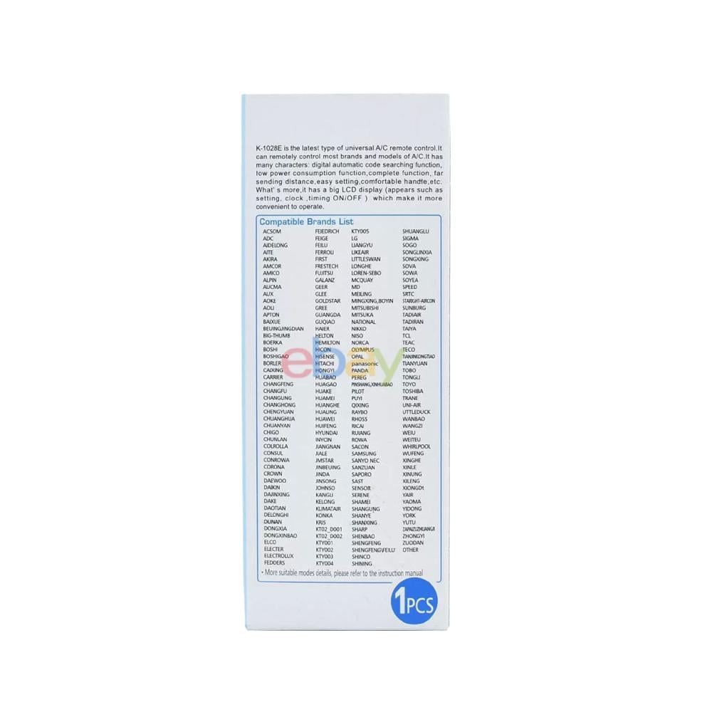 ريموت مكيف A/C REMOTE KT-1028E