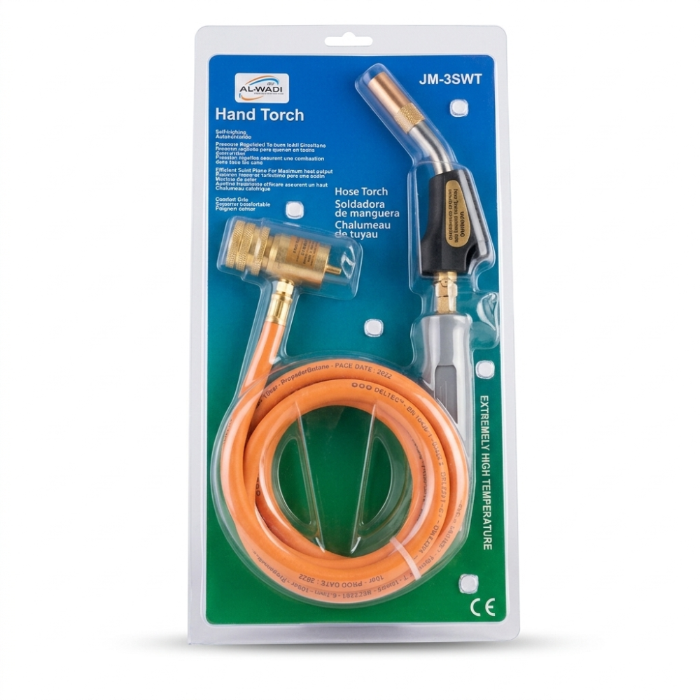 يد لحام مع لي لعلبة غاز WELDING TORCH WITH HOSE FOR GAS BOTTLE JH-3SWT