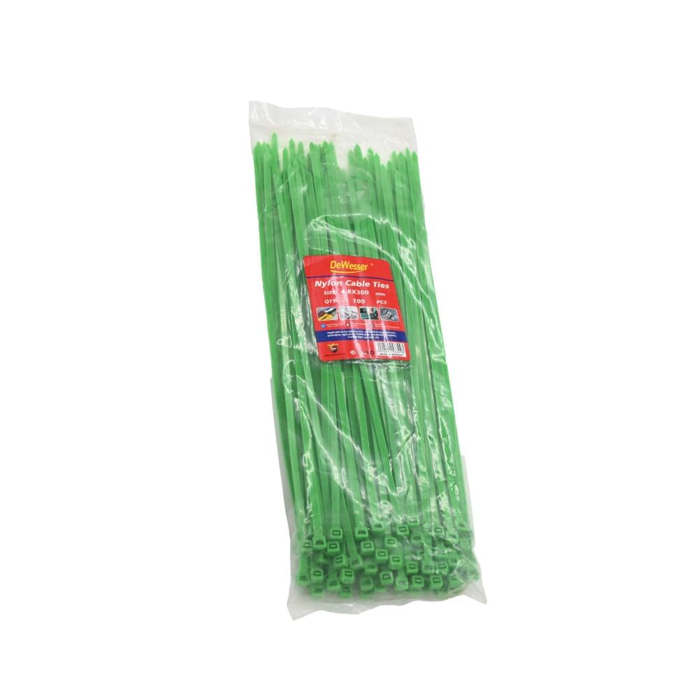 رباط كيبل دويسر CABLE TIE GREEN DEWESSER 4.8 x 300MM
