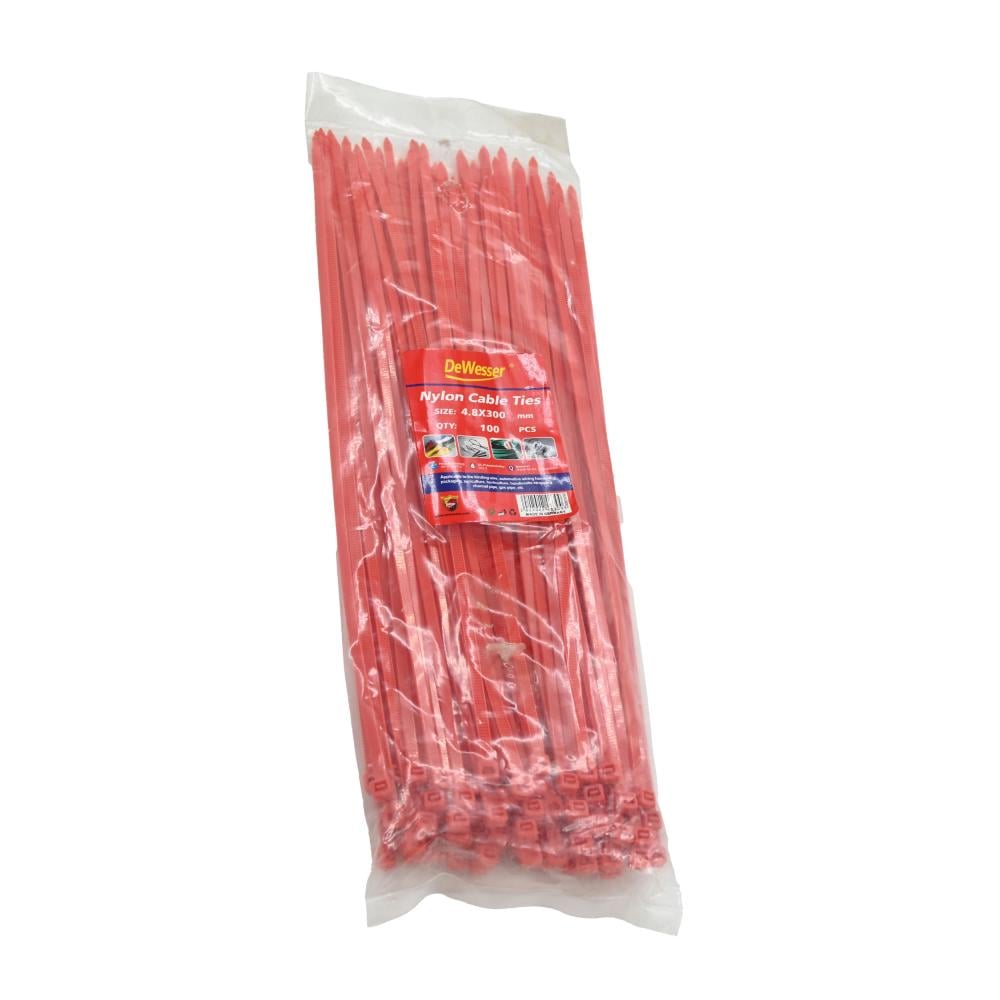 رباط كيبل دويسر CABLE TIE RED DEWESSER 4.8 x 300MM