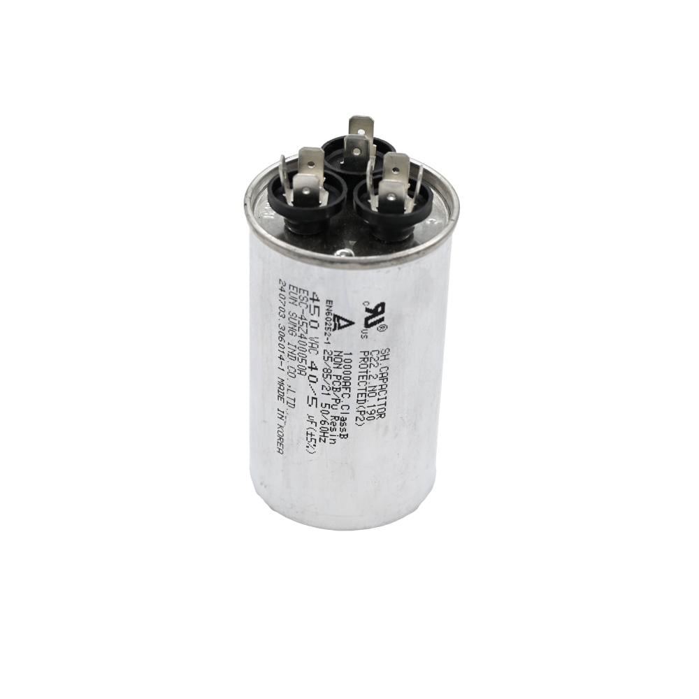 كباستر كوري مدور ROUND A/C CAPACITOR 40+5 MFD 370-450V KOREA