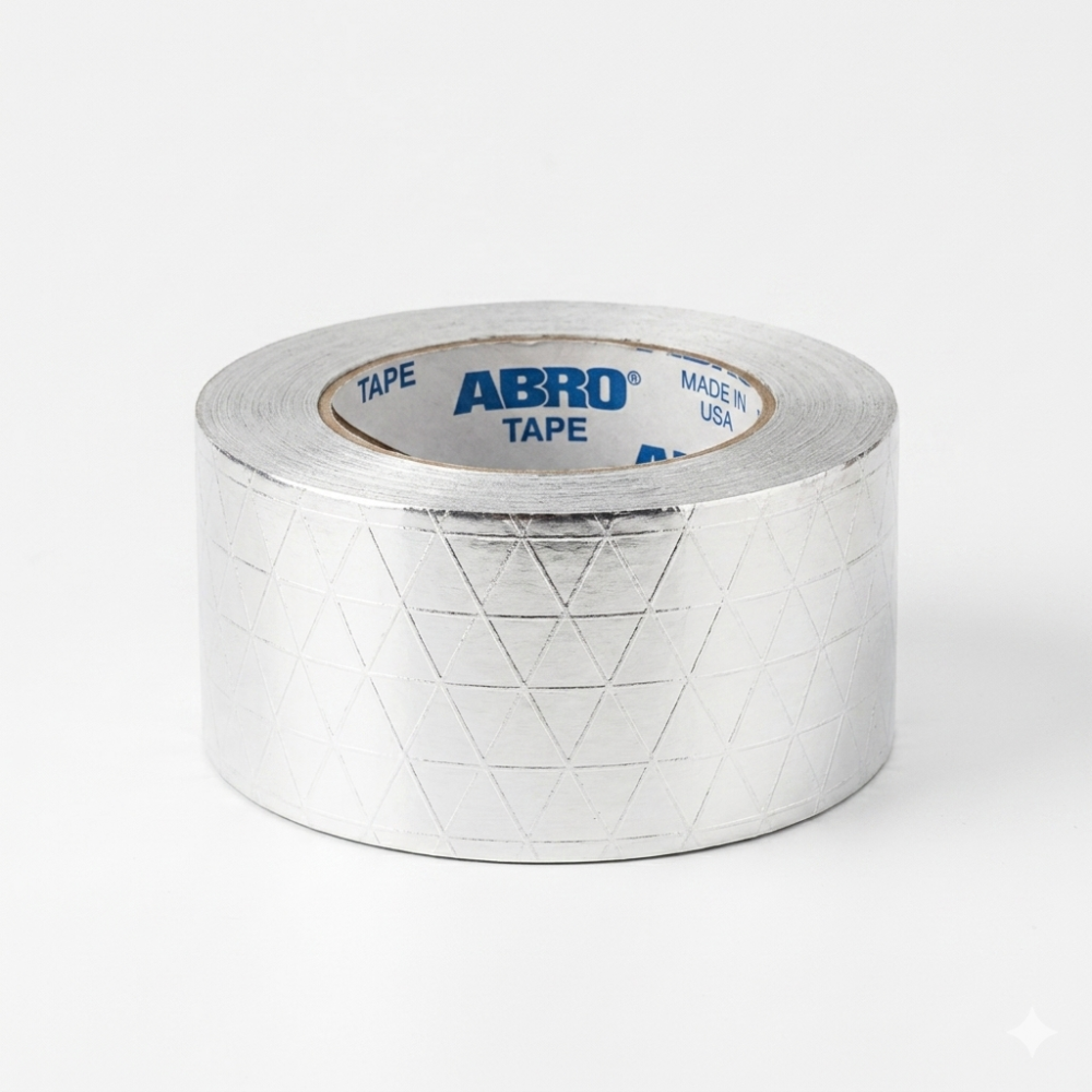 شطرطون دكت المنيوم ابرو بخيط ABRO FSK ALUMINUM DUCT TAPE 3" x 40 YARD