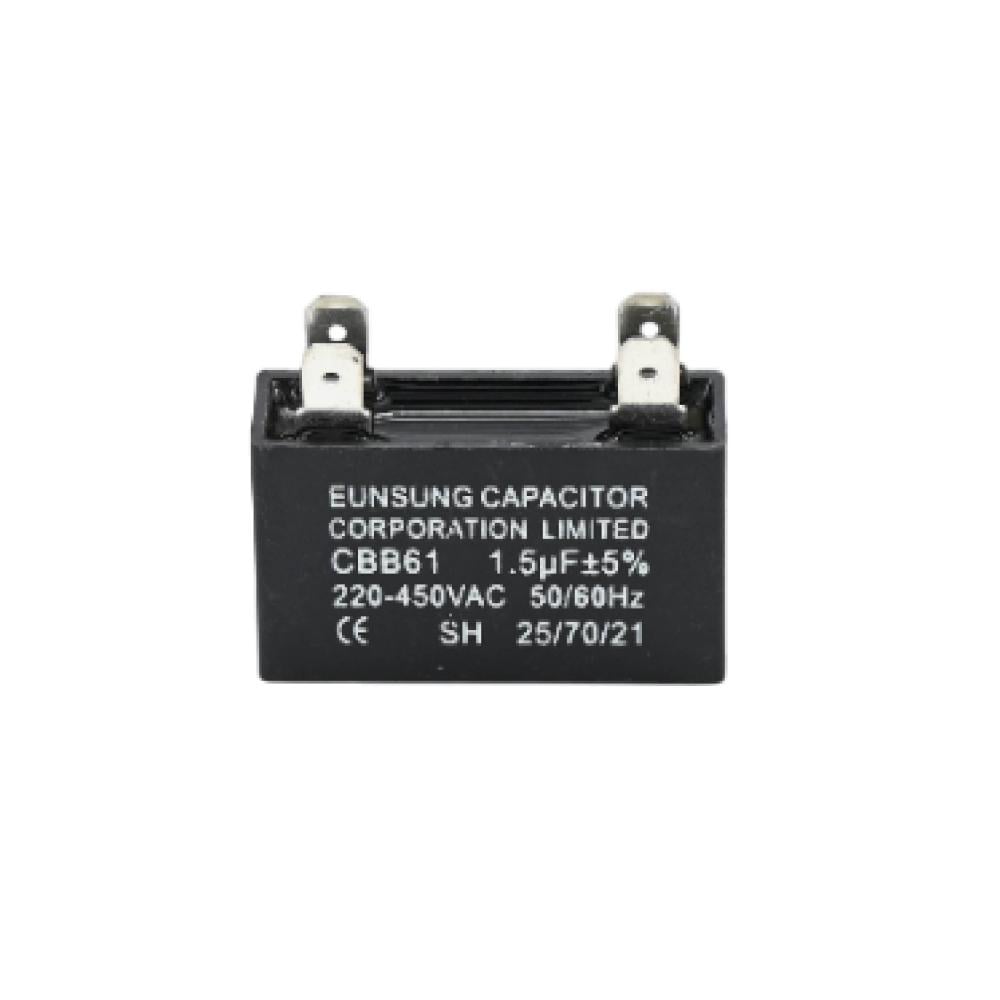 كباستر اسود مربع صيني CAPACITOR 1.5UF BLACK