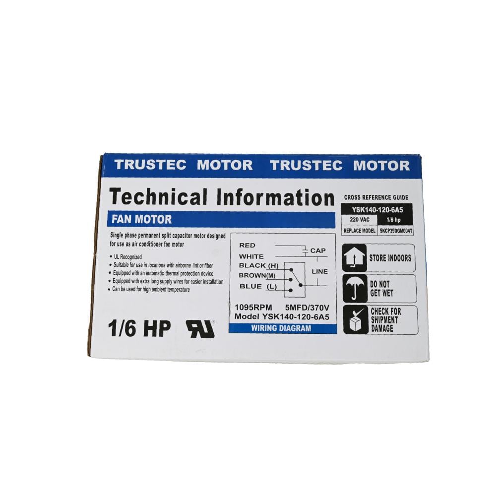 ماطور مكيف شباك جيبسون صيني GIBSON WINDOW A/C MOTOR CHINA 004T 1/6 HP 220V