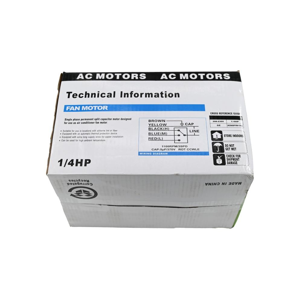 ماطور مكيف كاريرجديد صيني 1/4 A/C MOTOR CARRIER NEW BIG BODY 1768