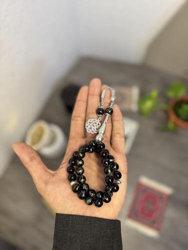 سبحة بكلايت اسود مخلوط