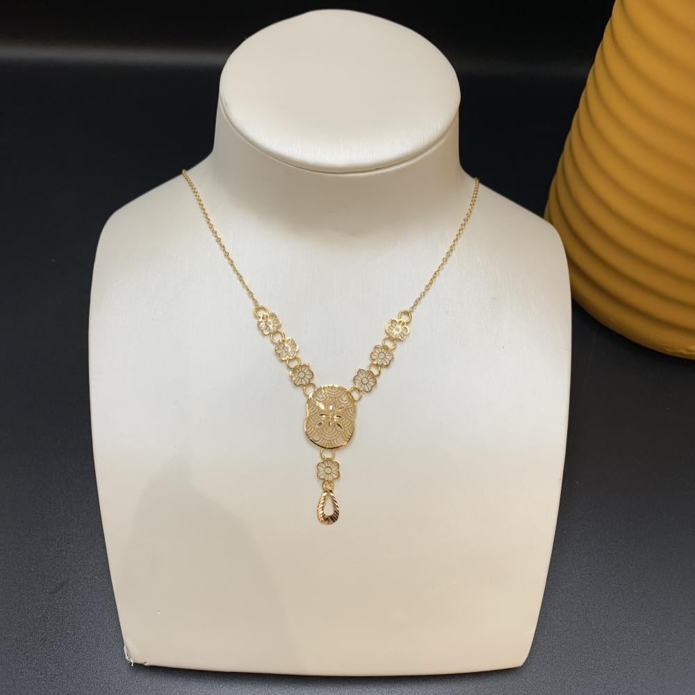 عقد عيار 21 ذهب صافي محلي