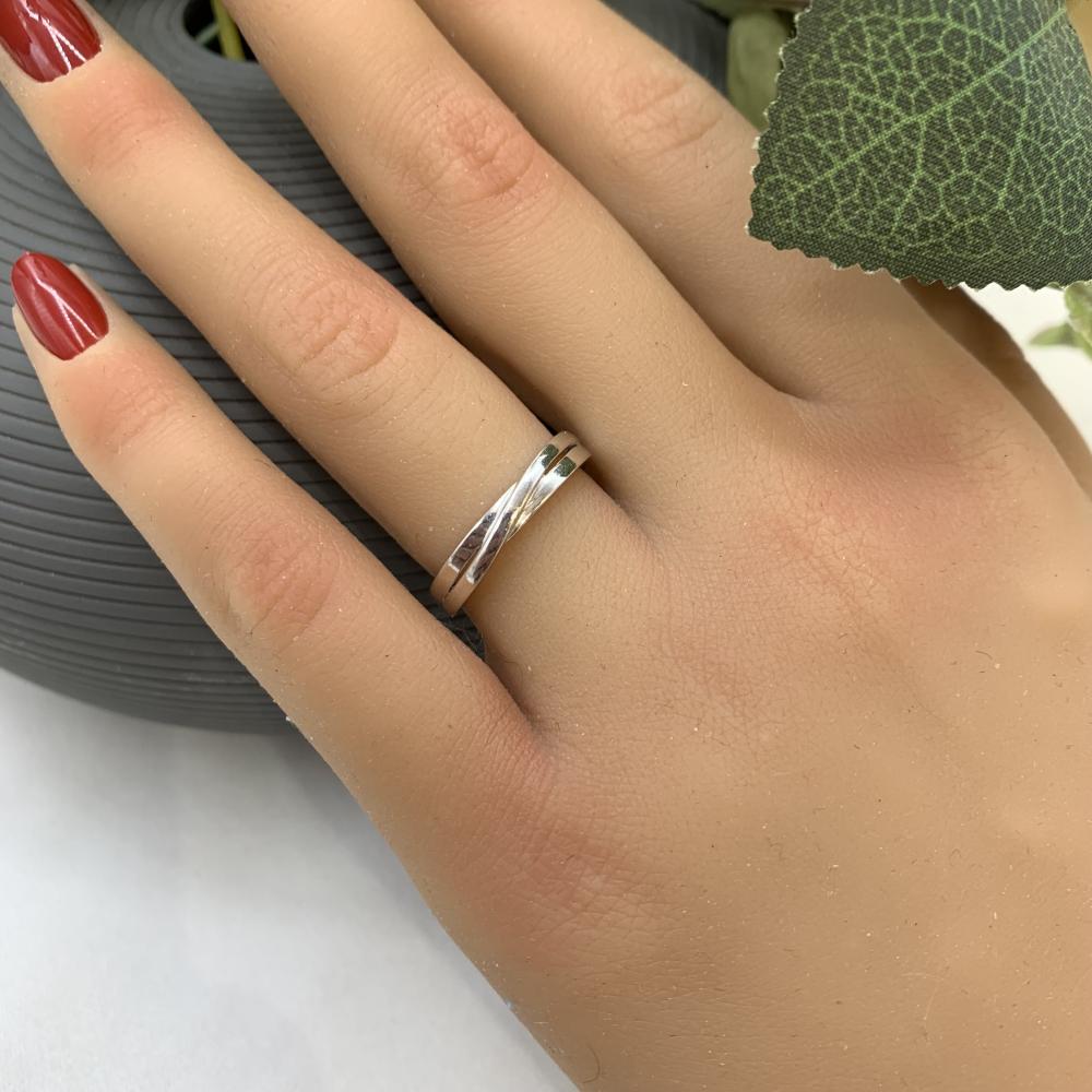 خاتم إيطالي ذهب ابيض عيار 18