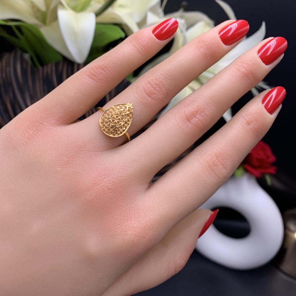 خاتم محلي عيار 21 ذهب صافي