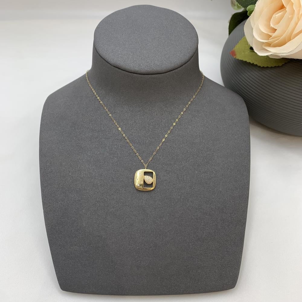 عقد إيطالي تصميم الألماس عيار 18