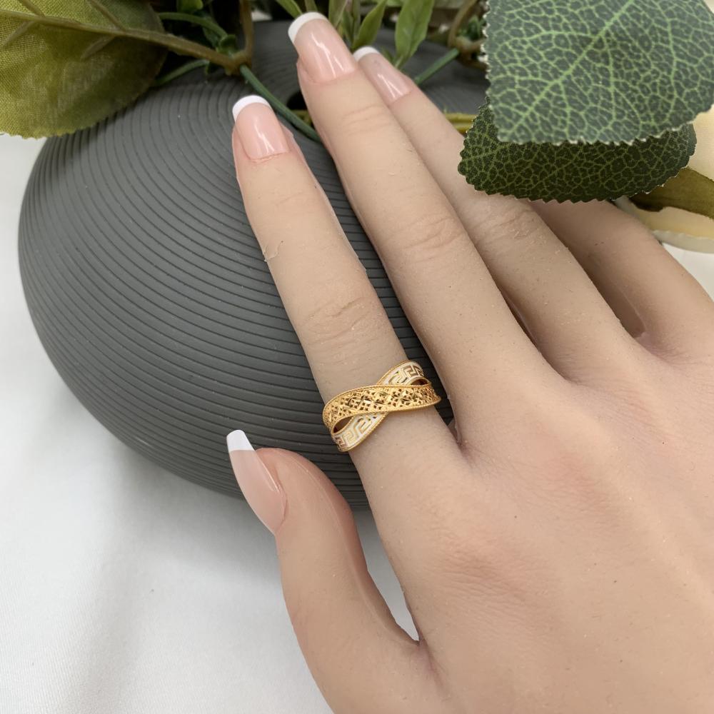 خاتم بحريني عيار 21 ذهب صافي