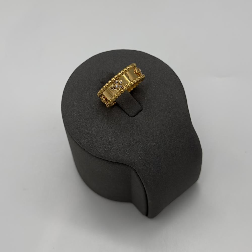 دبلة ذهب بحريني ناعمة فاخرة مقاس 6