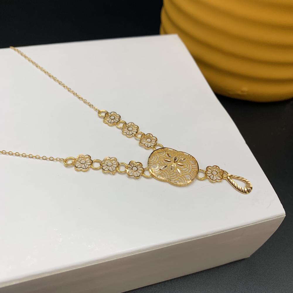 عقد عيار 21 ذهب صافي محلي