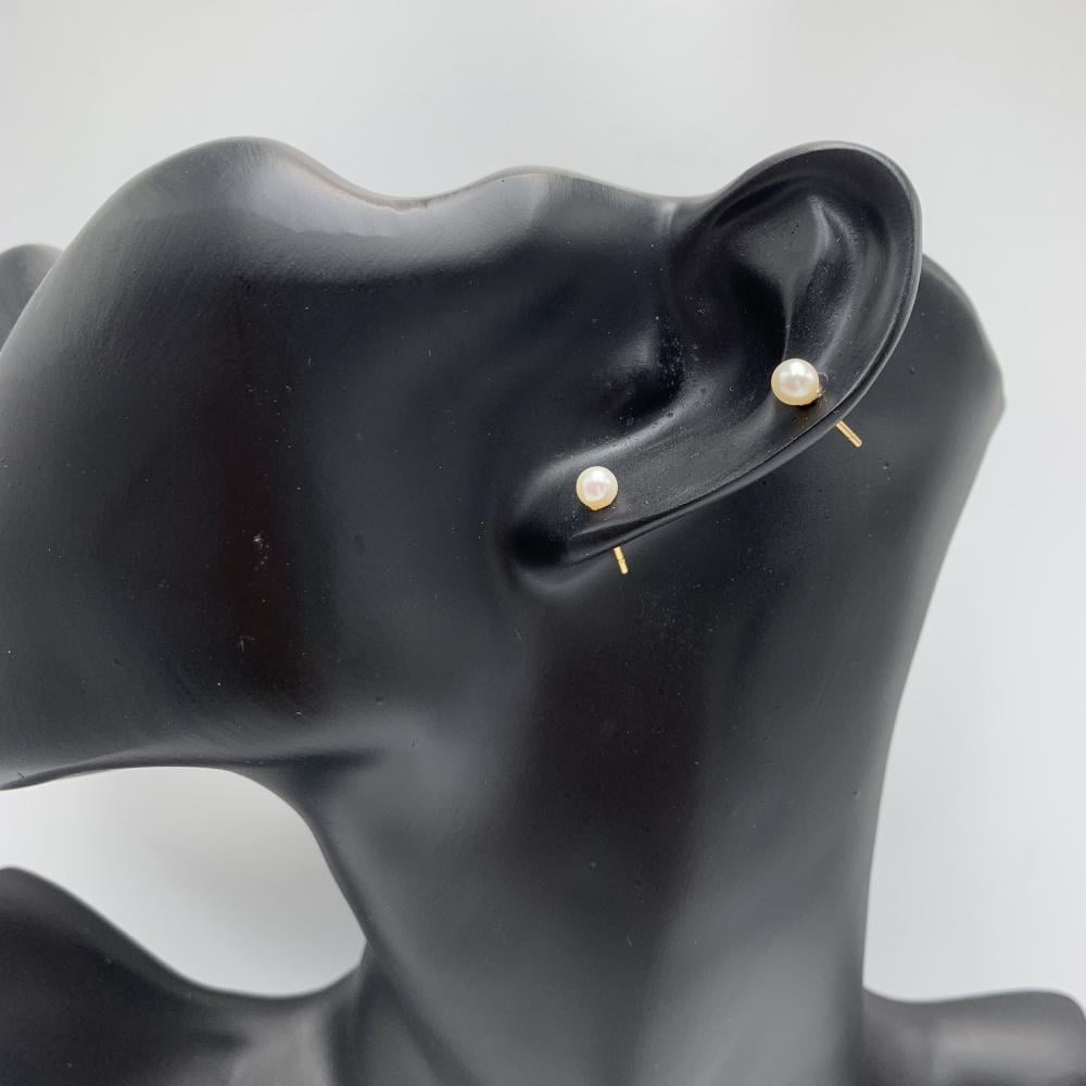 حلق اللؤلو الزراعي الطبيعي عيار 18