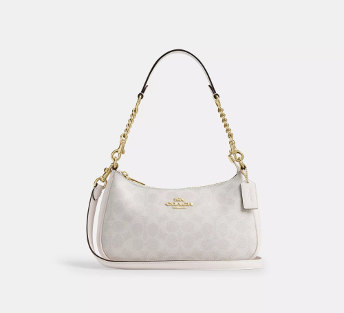 COACH Teri Shoulder White