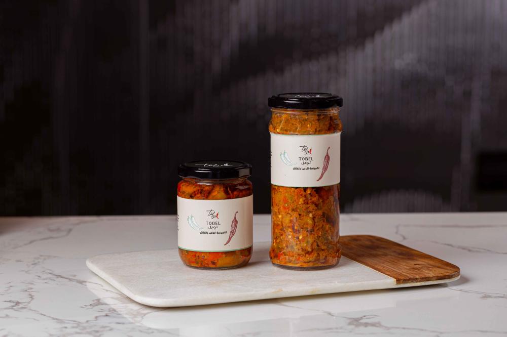 تغميسة الباميا بالمكسرات