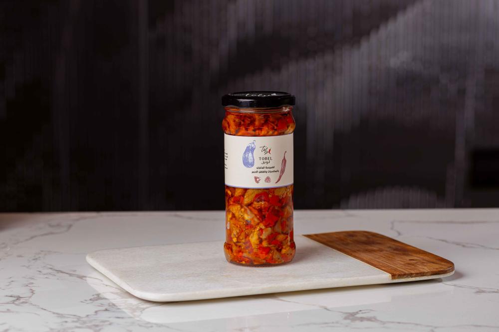 تغميسة الباذنجان بالمكسرات