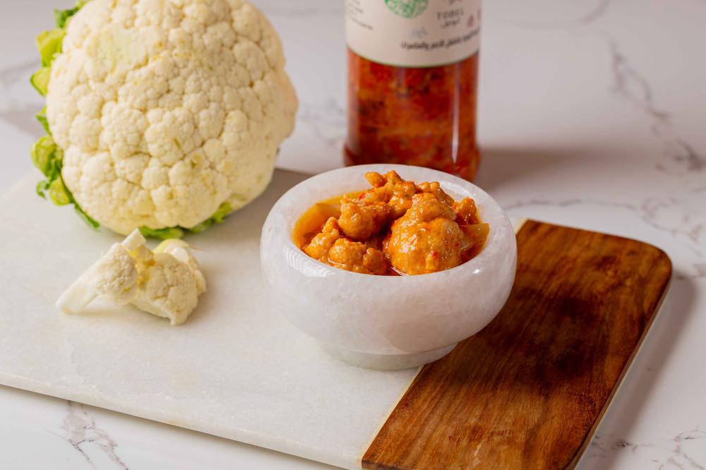 تغميسة الزهرة بالمكسرات