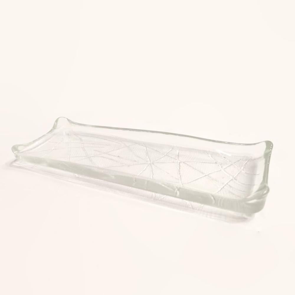 صينية تبسي زجاج شفاف