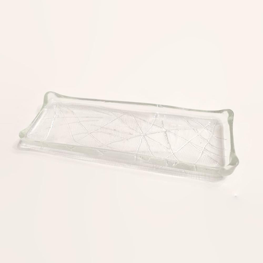 صينية تبسي زجاج شفاف
