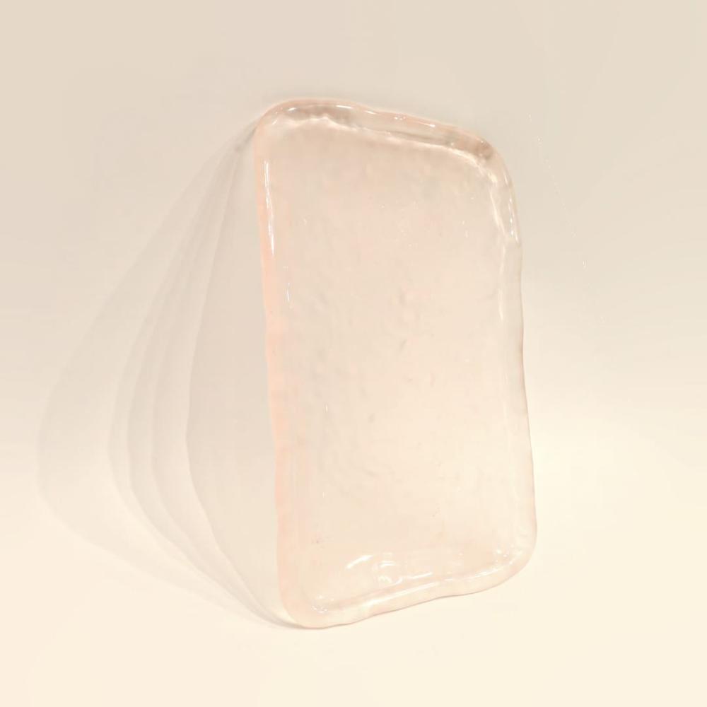 صينية تبسي تقديم من الزجاج شفافة