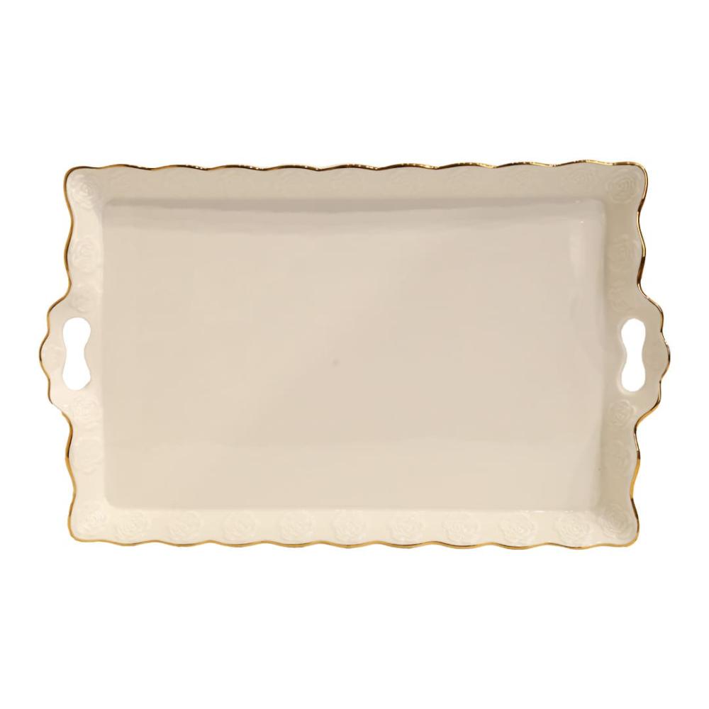 صينية سيراميك بأرجل