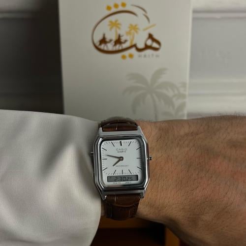 كاسيو جلد - ابيض