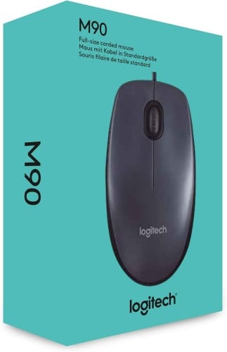 LOGITECH M90 - Wired Mouse Black USB