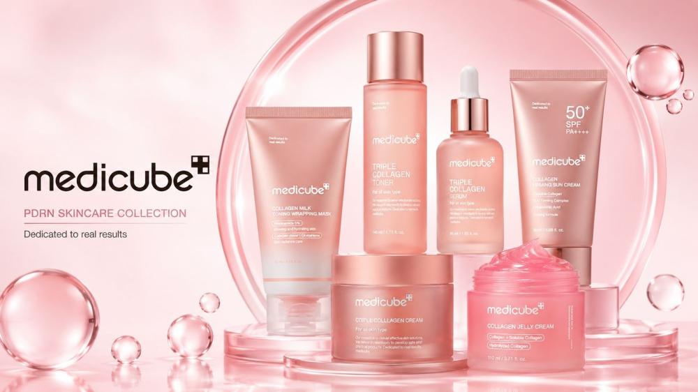 مجموعة الكولاجين Glass Glow من Medicube: سر البشرة الممتلئة والمشرقة بالكولاجين الكوري