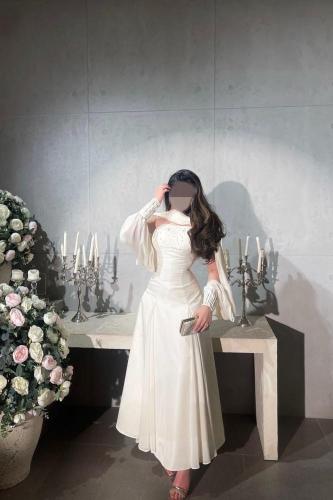 فستان ناعم توب بأكمام منفصلة