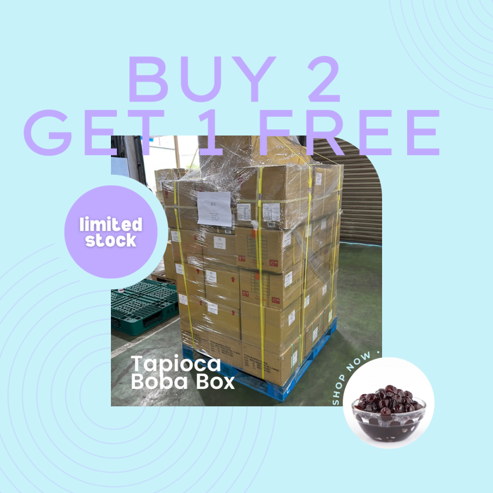 Tapioca boba buy 2 get 1 box| كرتون بوبا اشتر  2+1  مجاناا